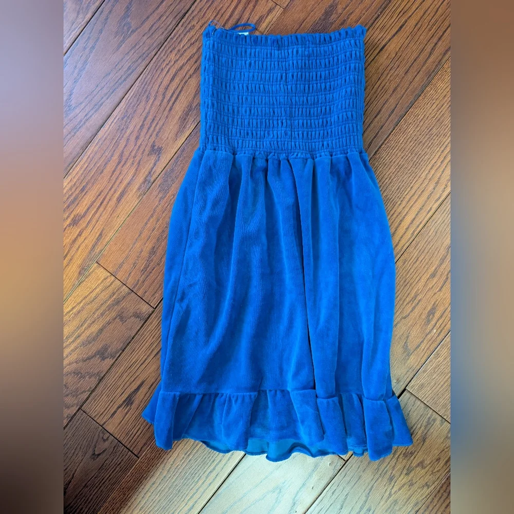 Juicy Couture - Strapless Bluer Terry Cloth Y2K Throwback - Picture 4 of 5